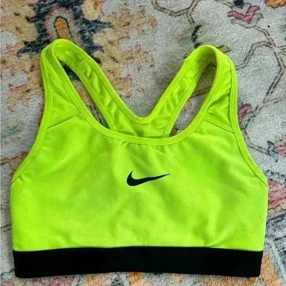Nike Other - Nike Pro Women Classic Med Support Sports Bra 650831 Yellow Size XS